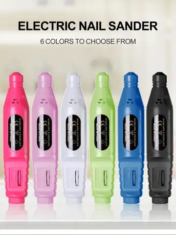 LINMANDA 6 In 1 Electric Nail Drills Kit Remove Polisher Manicure Portable Nail File Nail Drill Equipment  Pen Tools Machine