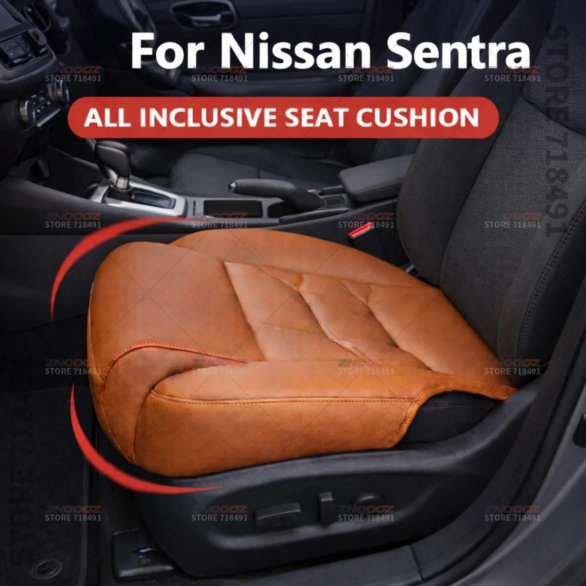 

For Nissan Sentra Car Seat Leg Support Extension Seat Cover Memory Foam Extender Cushion Interior Accessories