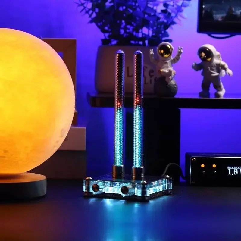 Vintage/Analog IN9 Glow Tube Stereo Level Meter Music Spectrum Meter, Voice Actuated Rhythm Light