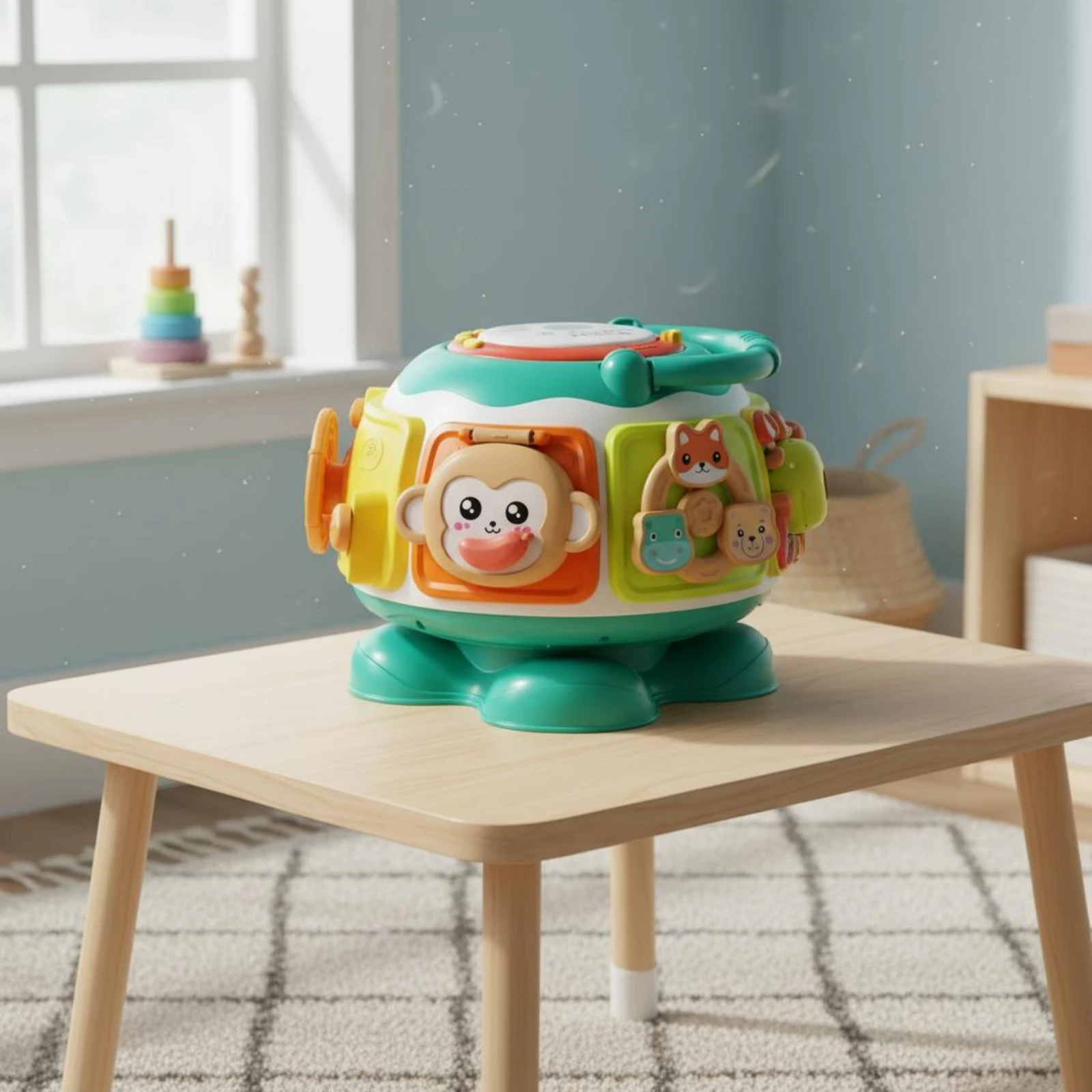 Caixa Educacional de Atividades com Mais de 100 Atividades para Bebês, Cubo Educacional para Habilidades Motoras Finas e Brinquedo Sensorial