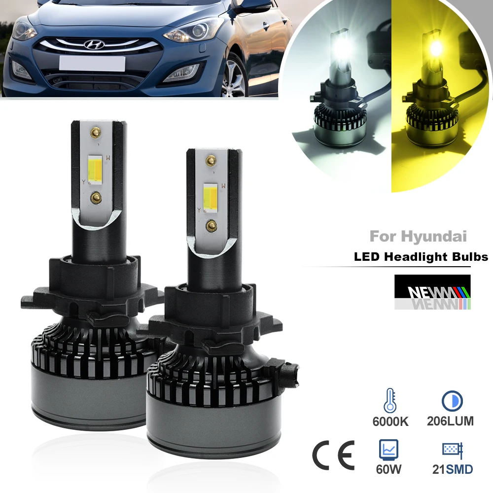 

2x H7 Led Driving Dipped Beam Headlamp Conversion Kit For Hyundai I30/ I30 N Facelift 2021+ I40 2011-2019 I30 2011-2016 Santa Fe