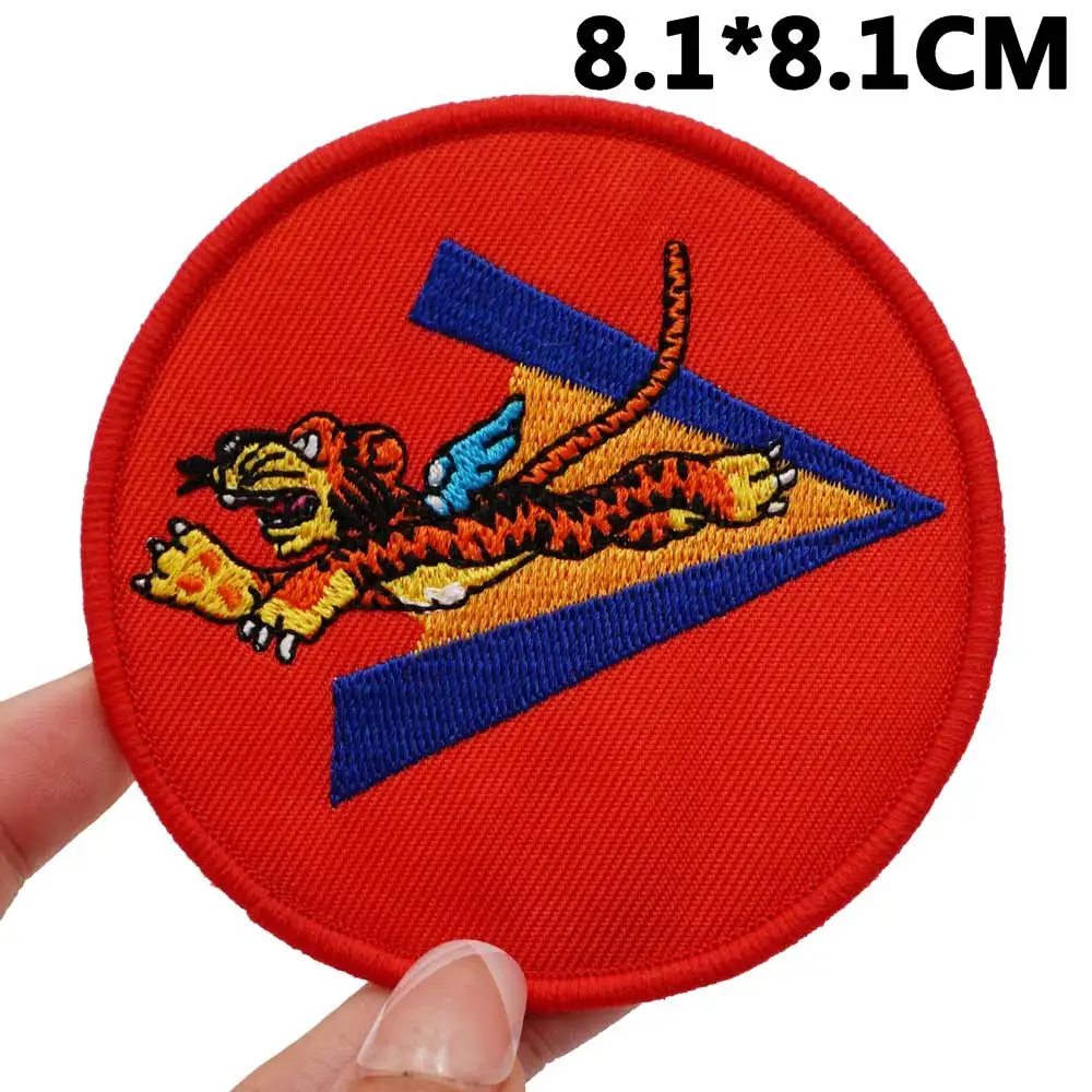 U.S Air Force Task Force in China Tactical Embroidery Patches with Hook and Loop Backing for Backpacksmilitary Accessories