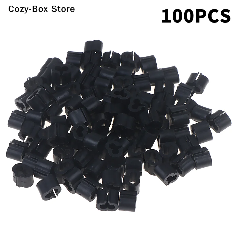 [ZY]100Pc Y-Shaped Plastic Connectors - DIY Wire Mesh Fastening Clips For Pet Cage Linking - Shelf Clips[ZY]