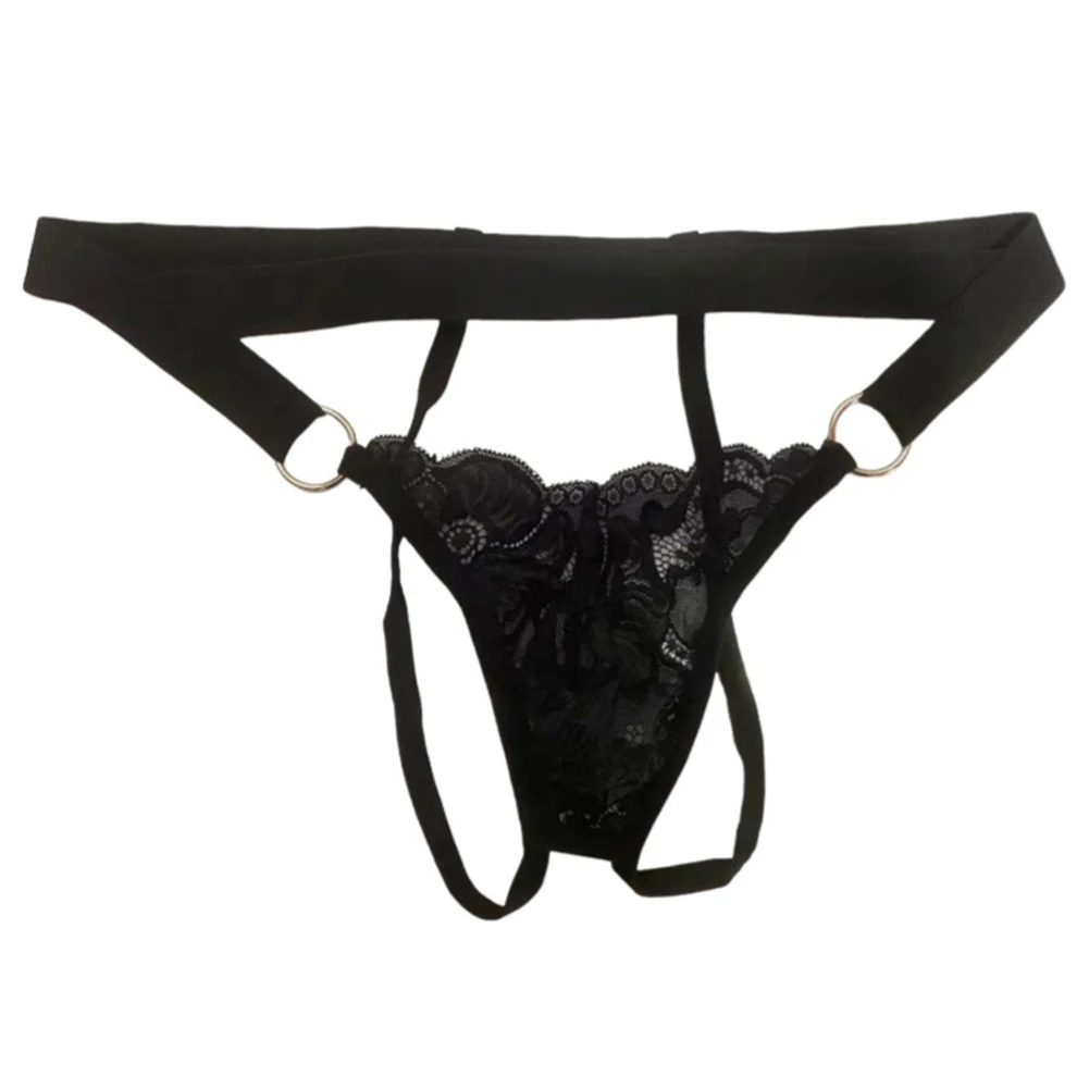 

Men Backless G-String Lace See Through T-Back Male Sexy Panties Erotic For Lingerie Ultra-Thin Underpants Gay Sissy Pouch Thong