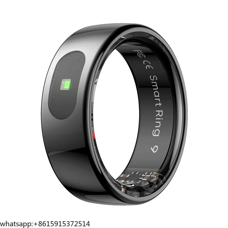 

TCDSTAR 2025 New 5ATM Smart Ring R08 With Touch Pad, Gold Black Silver Chip RTL8762ESF Skin Temperature Remote Control Fitness T