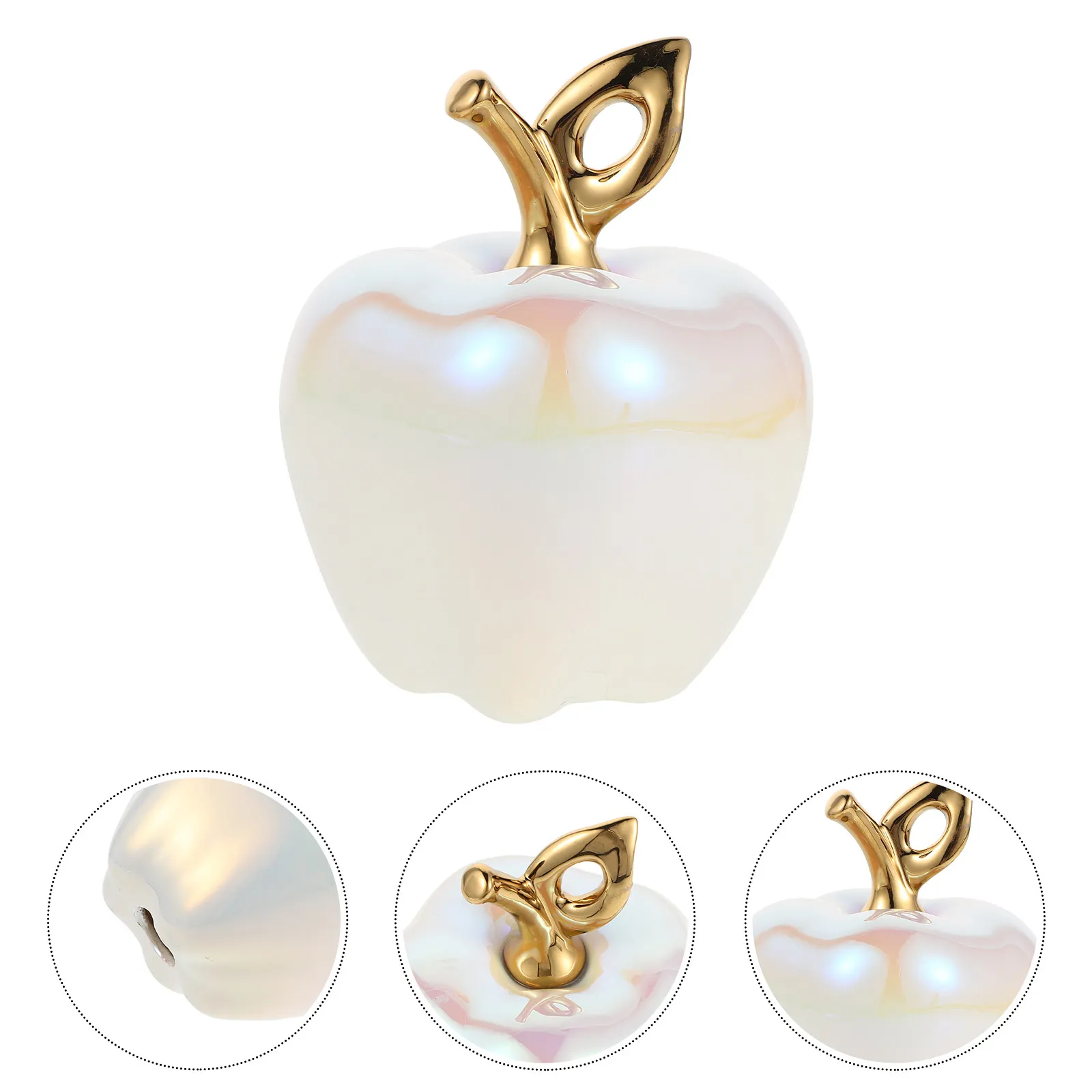 Ceramic Figurines Home Decoration Artificial Fruits for Apple Decorations Food Display