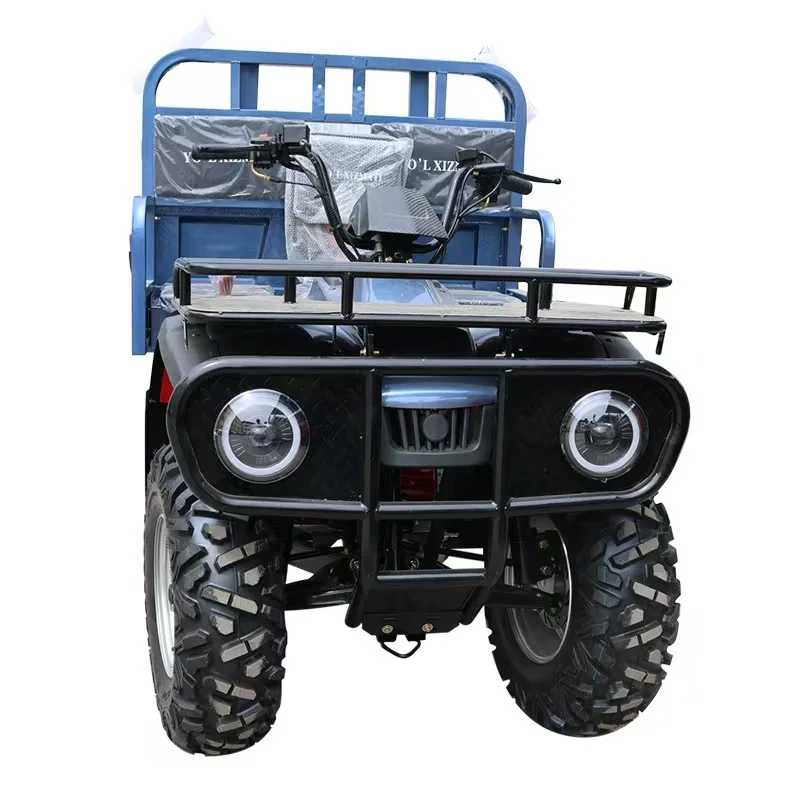 All-Terrain Off-Road Vehicle Pickup Sand Vehicle with Fuel Engine Farmer's Car Tricycle for Various Terrains