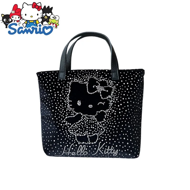 

Hello Kitty New Women's Diamond Handbag Shiny Fashion Women's Diamond Shoulder Bag Large Capacity Personality Women's Bag