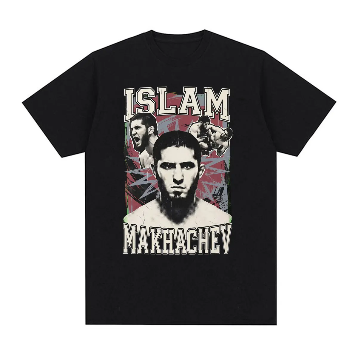 Vintage Dagestan Islam Makhachev Fan Gifts Tee Shirt Men Women Fashion Violence Aesthetic T-shirt 100% Cotton Oversized T Shirts