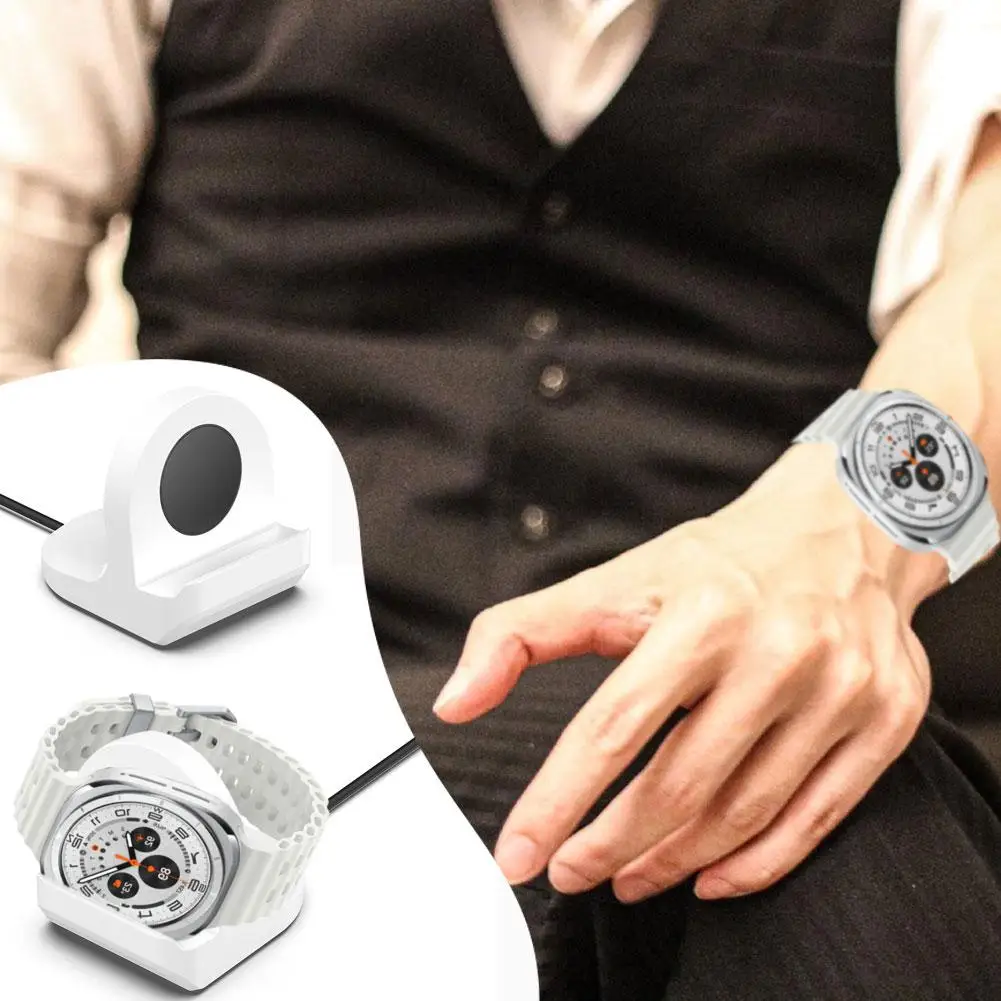 Wielokolorowa stacja ładująca do zegarka Samsung Galaxy Watch 7 Ultra Dock stojak na ładowarkę silikonowa stacja ładująca F9S8