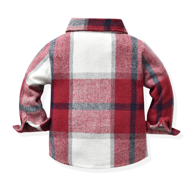 Boys Coat Overcoat Jacket Windbreak Outerwear 2024 Plaid Blouse Spring Autumn Cotton High Quality Christmas Gift Children's Clot