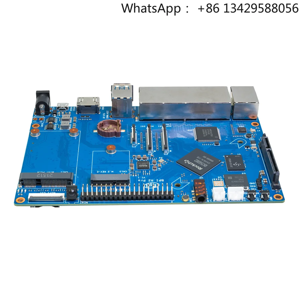 Banana Pi Bpi-r2 Pro Rockchip Rk3568 Quad-core 2g Lpddr4 16g Emmc Support Pcie M.2 Key-e Sata Sbc Opensource Router Demo Board