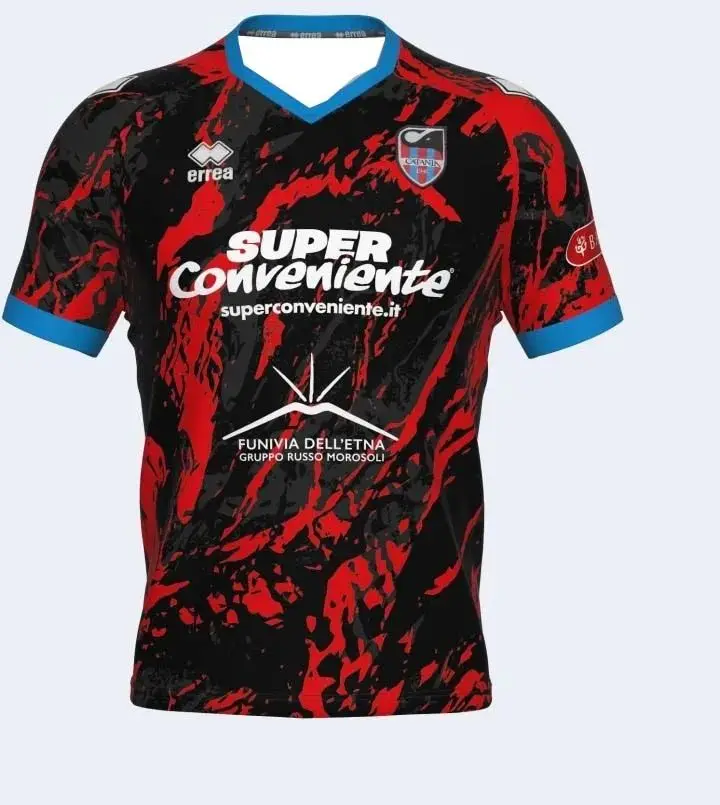 

Летняя новая тенденция 2022-24, мужская и женская быстросохнущая дышащая гибкая удобная футболка Catania Club, впитывающая пот