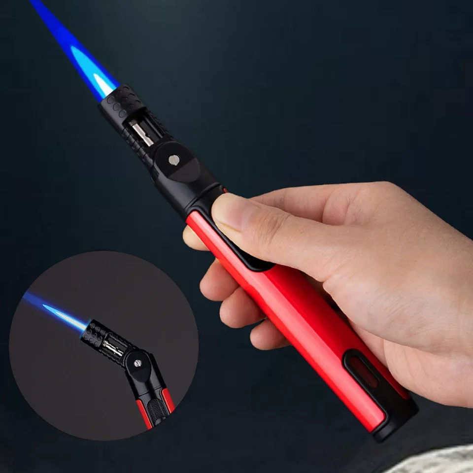 Mini Cordless Torch Blow Torch Pen Shaped Gas Soldering Iron Gun Welding Tool Soldering Iron Flamethrower Butane Torch Gun