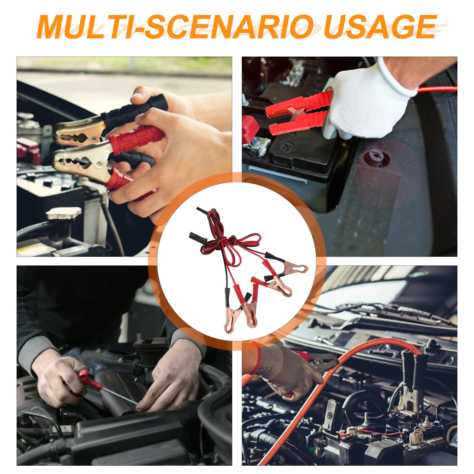 

1 Set Car Fuel Injector Nozzle Alligator Clips Cables Automotive Gas Injectors Cleaning Tools With Clamps Fuel System Cleaner