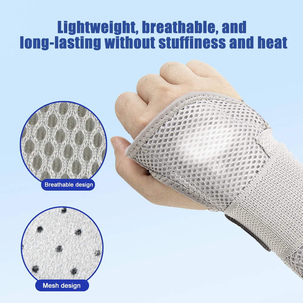 1PC Breathable Wrist Brace Carpal Tunnel  Right Left Hand for Men Women Supports Splints Arm Stabilizer  with Adjustable Straps