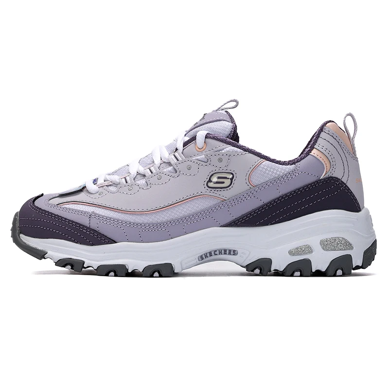 Skechers Panda Shoes Women's Casual Shoes Lightweight Sports Shoes Thick-Soled Dad Shoes 13143-Lav