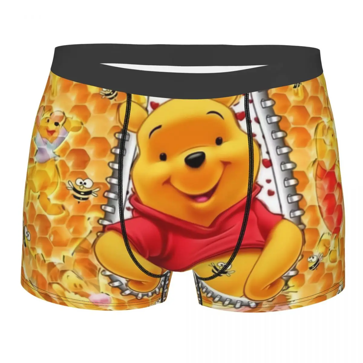

Custom Funny Cartoon Winnie The Pooh Underwear Men Breathbale Boxer Briefs