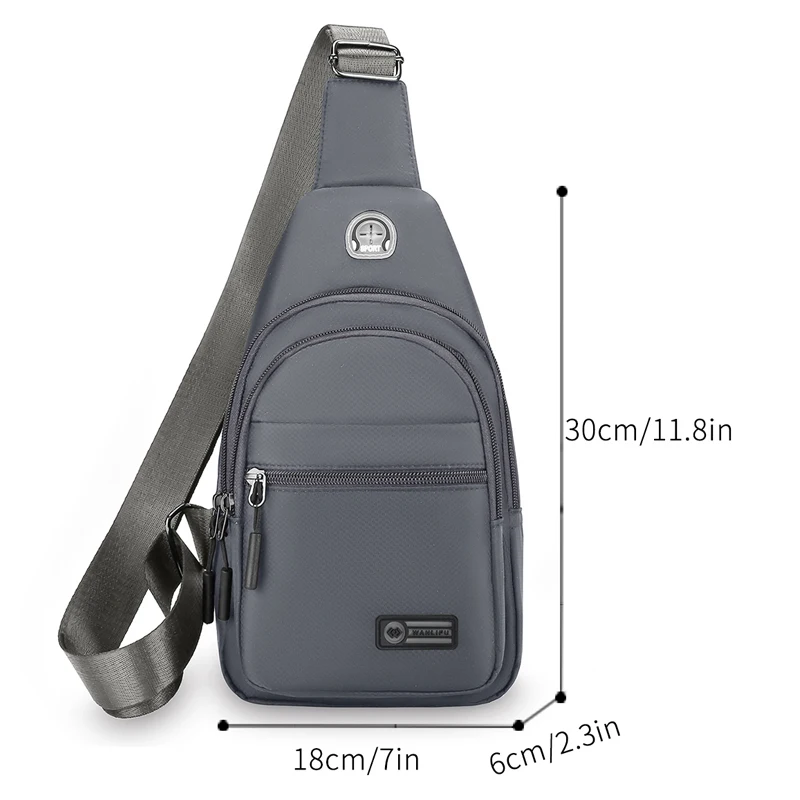 Adjustable Shoulder Strap, Zipper Closure, Lightweight Messenger Bag, Suitable for Daily Use, and Can Also Be Used as a ChestBag