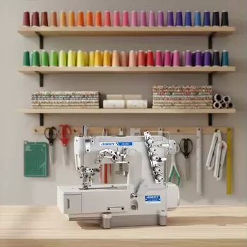 Máquina de Coser Industrial de Alta Velocidad con Puntada de Cubrecostura para Diversas Decoraciones