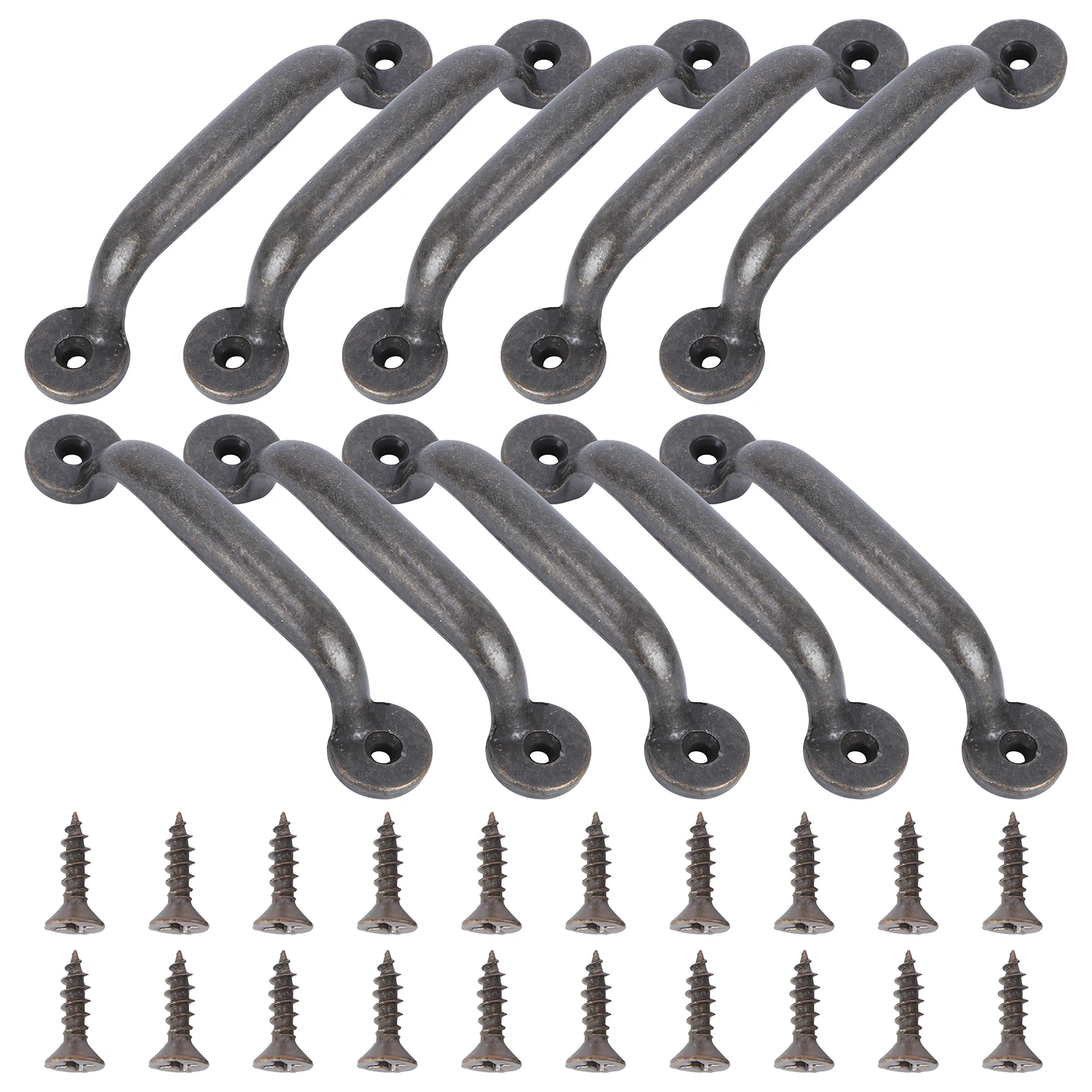 

10pc Cabinet Knobs Zinc Alloy Furniture Handles Door Knob Drawer Pulls Wardrobe Desk Chest Bookcase Hardware
