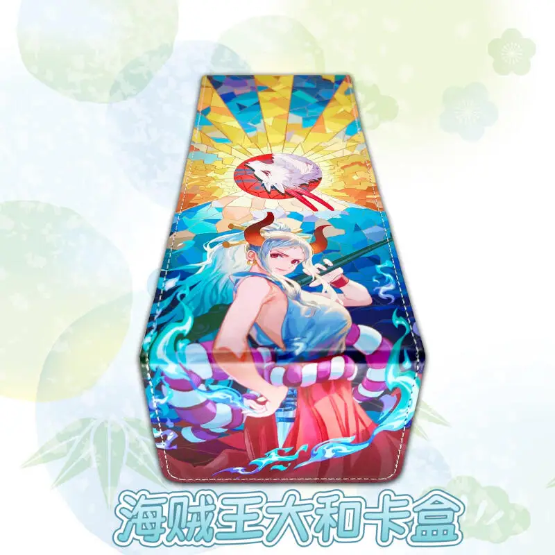 One Piece Yamato OPCG PTCG DTCG bricolage boîte à cartes en cuir de grande capacité épaissi Anime jeu Collection boîte de rangement de cartes