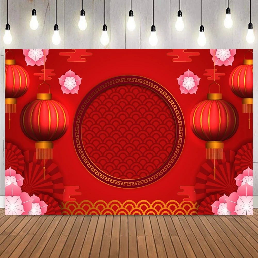 السنة الصينية الجديدة 2026 سنة الحصان صورة خلفية زهر الفانوس الأحمر صورة الأسرة حفلة المنزل ديكو صورة خلفية