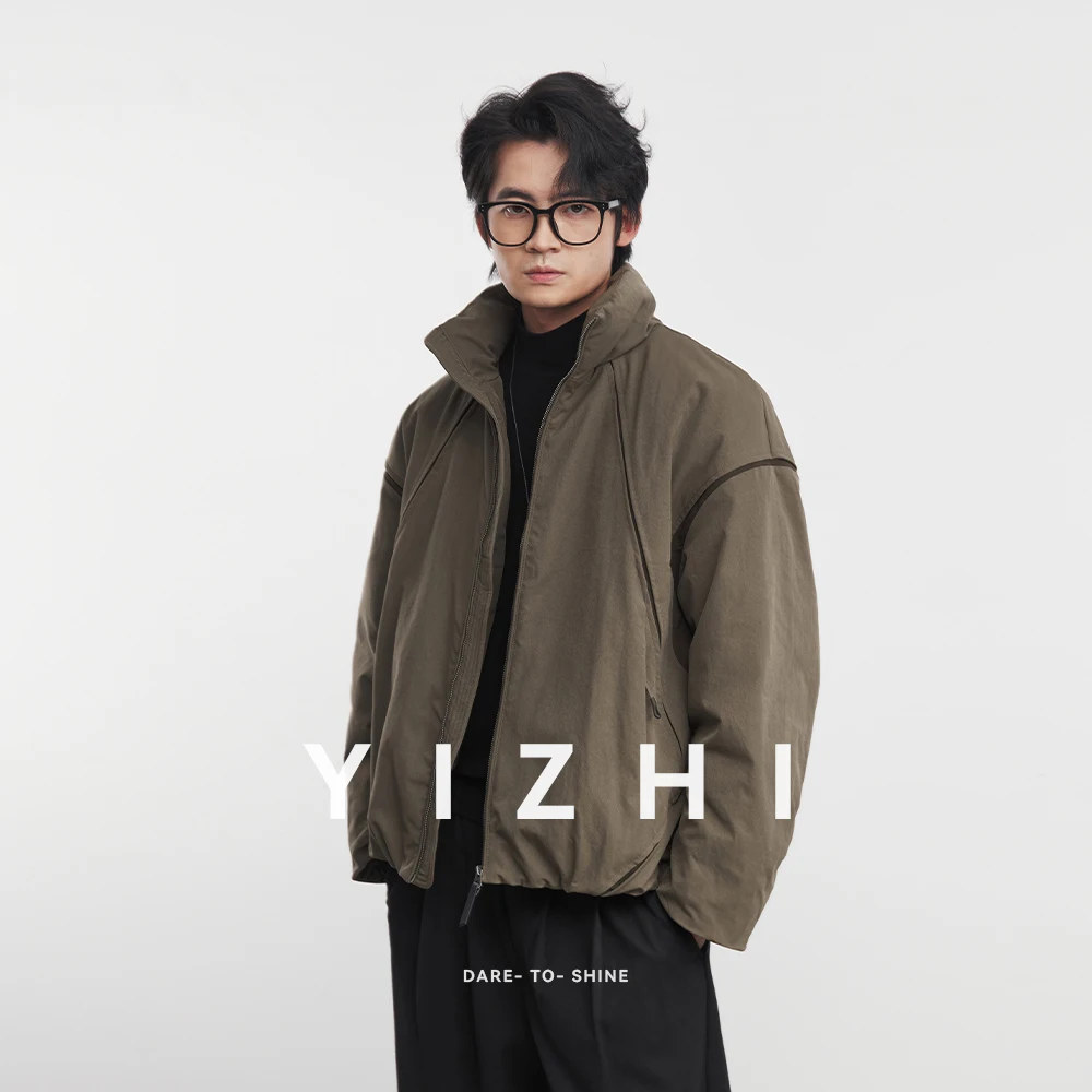 

Fashion Men's 90% White Duck Down Stand Collar Down Jacket 2025 Winter New Thickened Warm Casual Versatile Outerwear Jacket Top