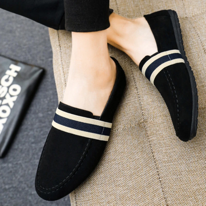 Men Shoes Black Blue Loafers Slip on Male Footwear Adulto Driving Moccasin Soft Comfortable Casual Shoes Man Sneaker Flats tênis