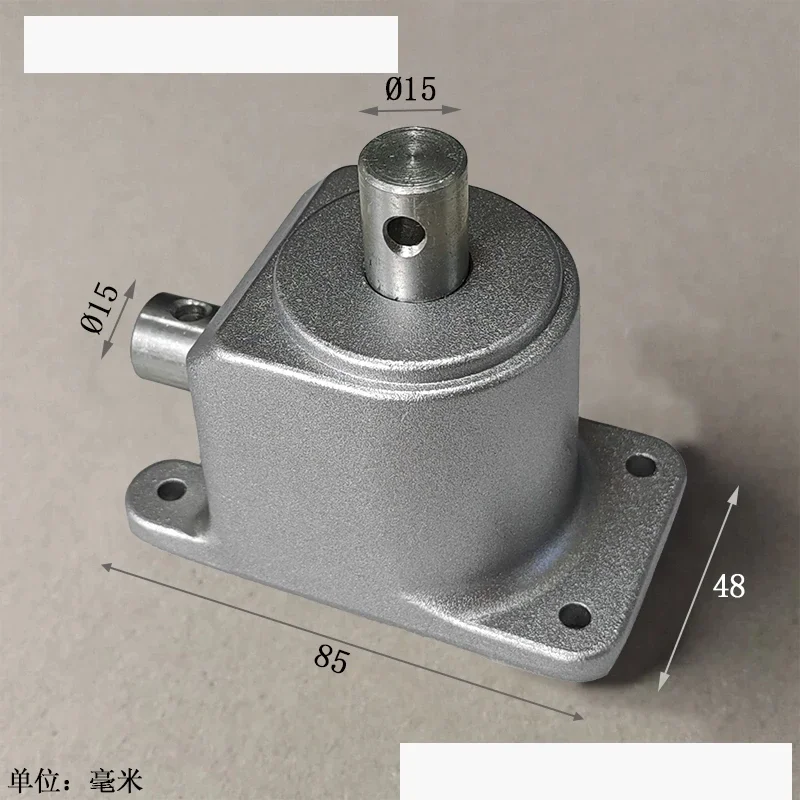 Right angle reversing gearbox, small steering gear 90 degrees, bevel gear, speed ratio 1 to 1 bevel gear