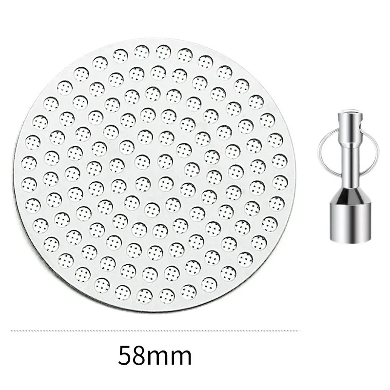 Universal 51/53/58mm Espresso Puck Screen with Magnet Kit Stainless Steel Reusable Puck Screen Coffee Filter with Magnetic Pin