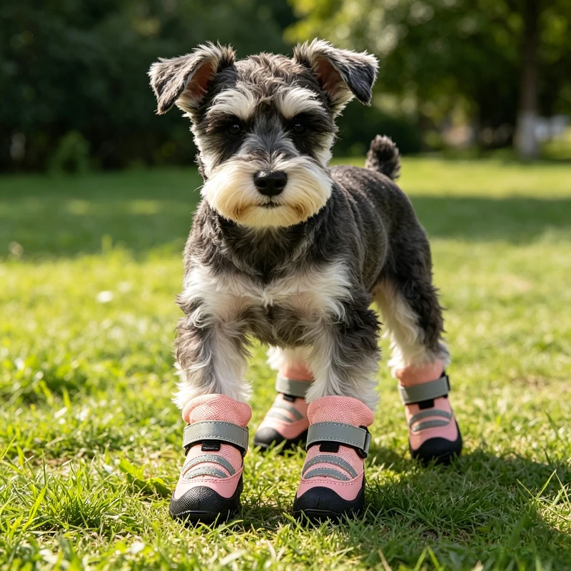 Summer Pet Dog Shoes Anti-drop Breathable Soft Sole Anti-dirt Footwear For Small Medium Large Dogs Bichon Outdoor Walking Boots
