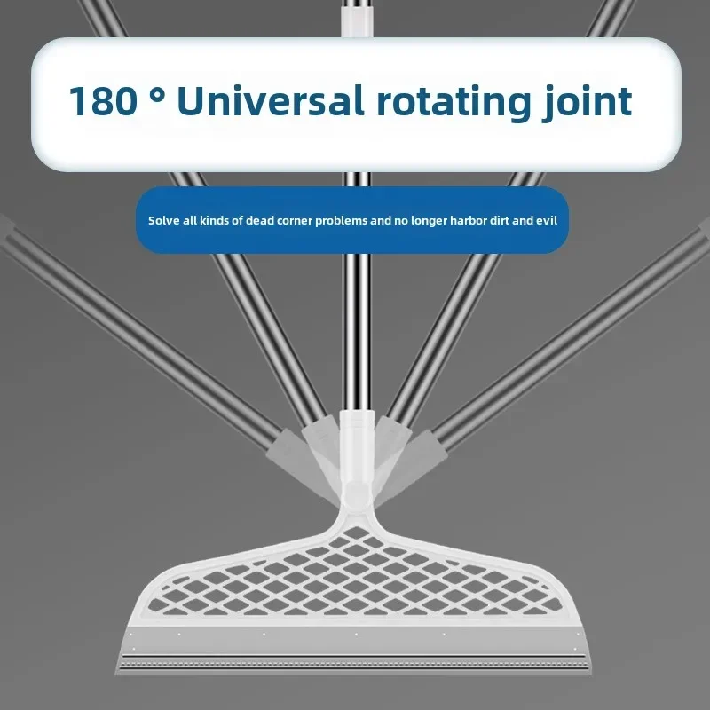 مكنسة سيليكون سحرية إطالة تنظيف الأرضيات ممسحة شعر الحيوانات الأليفة مكنسة الغبار ممسحة أرضية الحمام أدوات التنظيف المنزلية #5