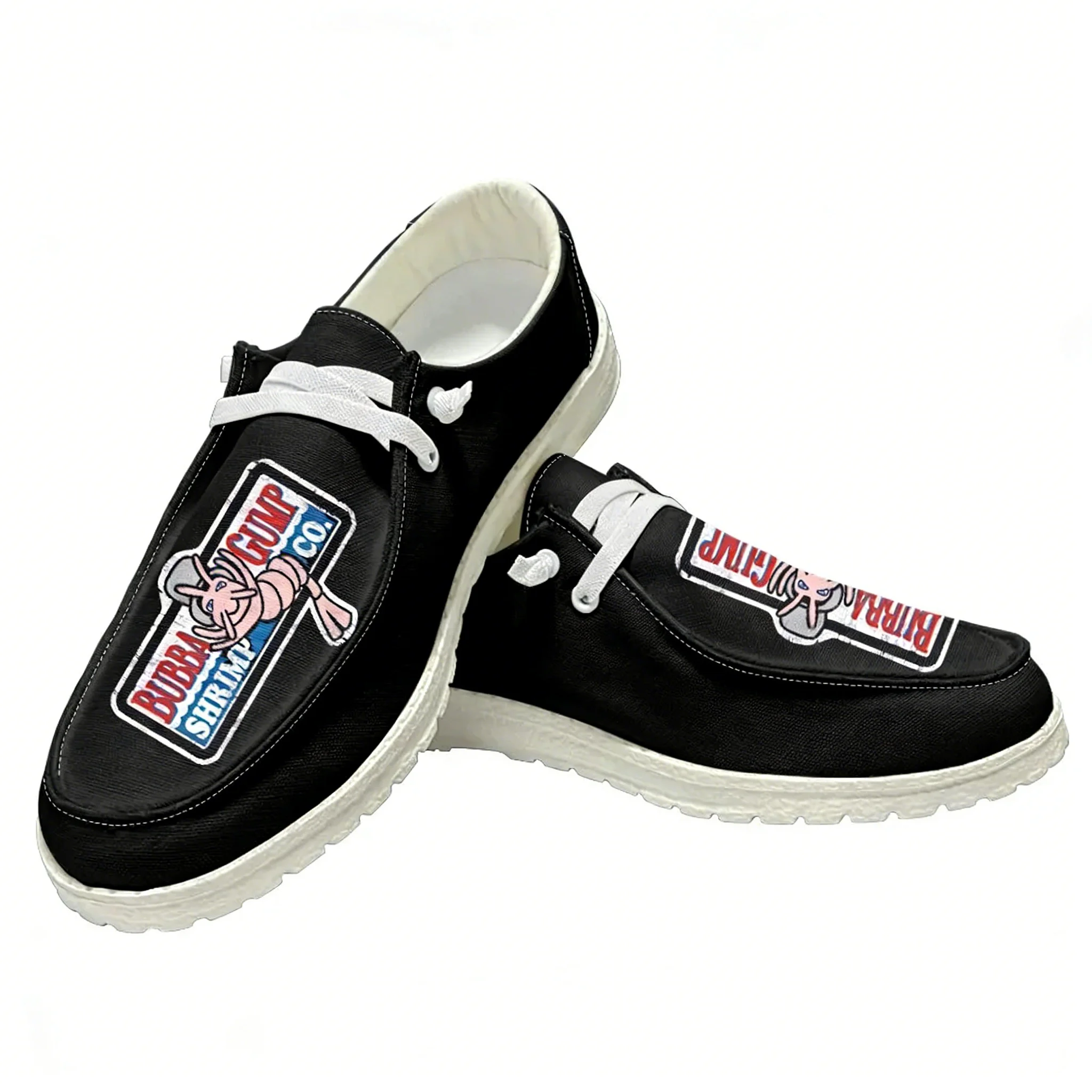 

Retro1994 Bubba Gump Shrimp Casual Shoes Forrest Gump Mens Womans Flat Shoe Breathable Outdoor Lightweight Flat Casual Shoes