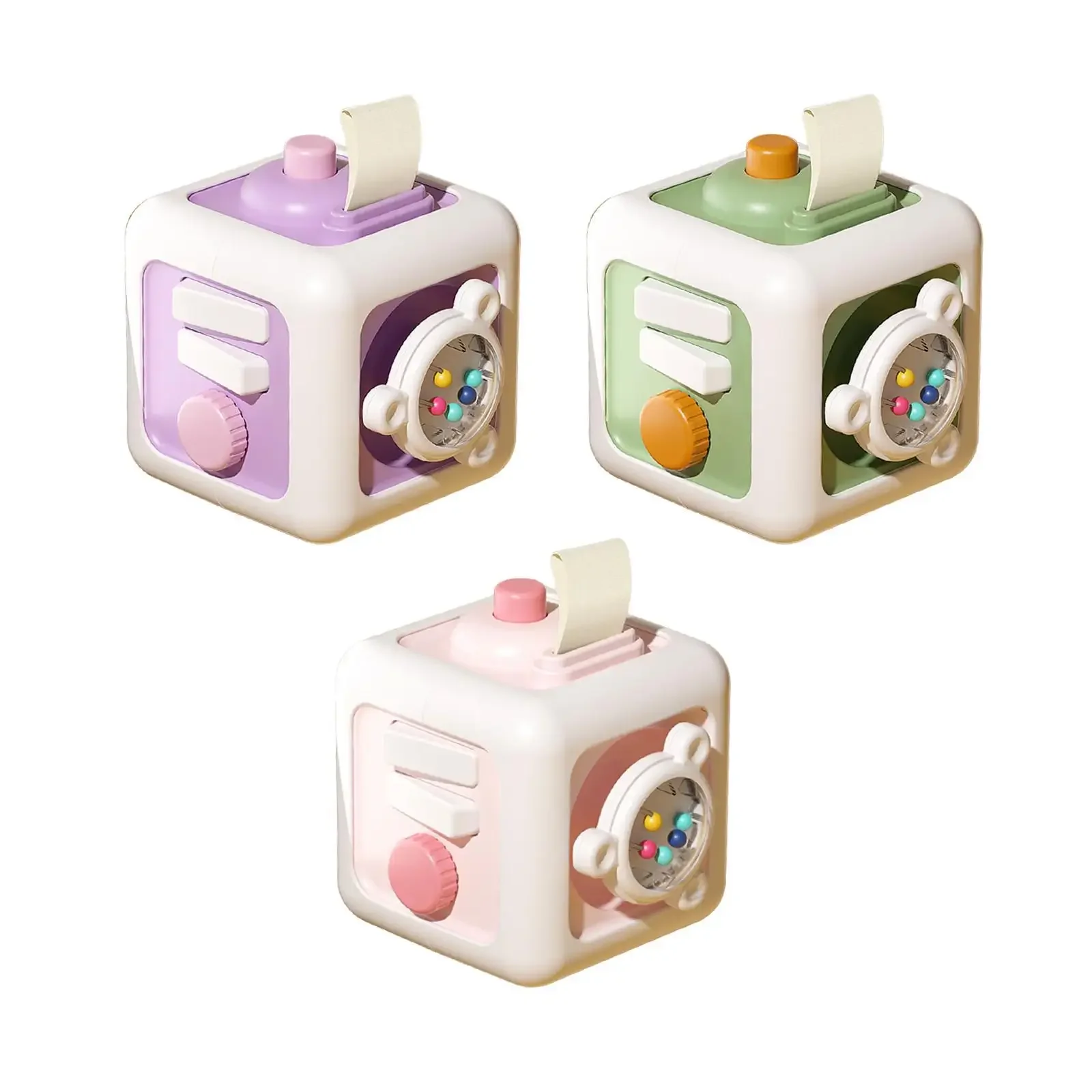 

Busy Cube Toy,2024 Newest Sensory Toys for Toddlers, Baby Car Seat Toys, Learning Restaurant Toys Nice Cube First Birthday Gifts