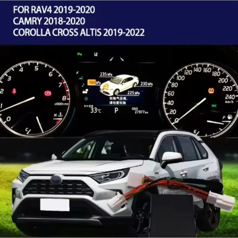 متوفر في المخزون نظام مراقبة ضغط الإطارات TPMS ذكي لتويوتا كامري 2018-2020 RAV4 2019-20 ل كورولا كروس/ألتيس 2019-
