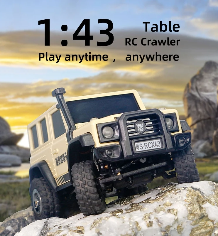 

LDARC X43 Crawler RC car 1:43 RC Simulation Full Time RTR 4WD Remote Control Mini Climbing vehicle Adult Children's Toys