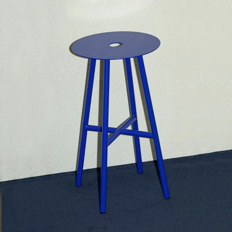 

Bauhaus Style Bar Stool Modern Minimalist Iron Bar Chair Creative Scandinavian High Stool for Island Loft Pub Counter Stools