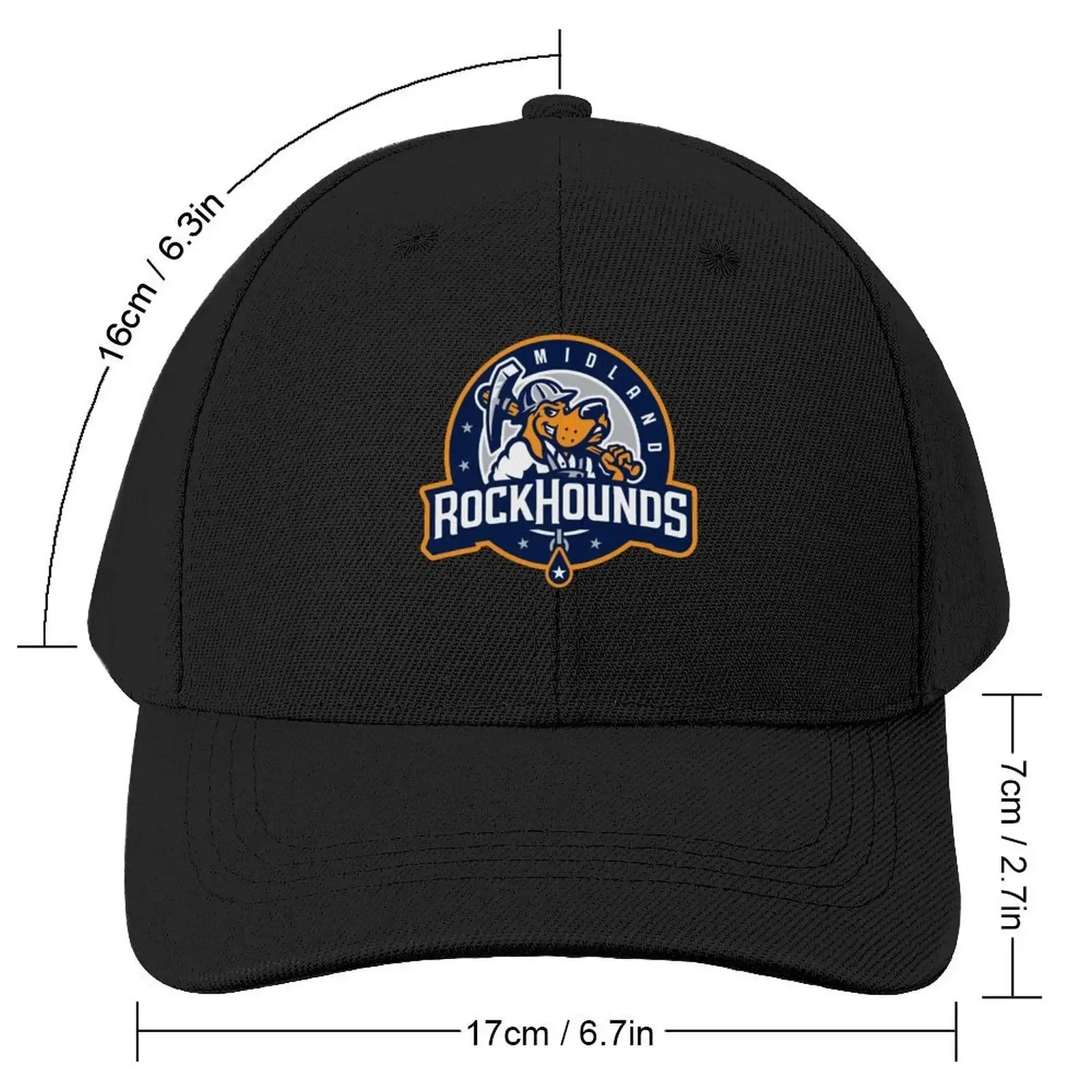 The Midland Rock Hounds Logo Baseball Cap Mountaineering Luxury Cap Men Caps Women's