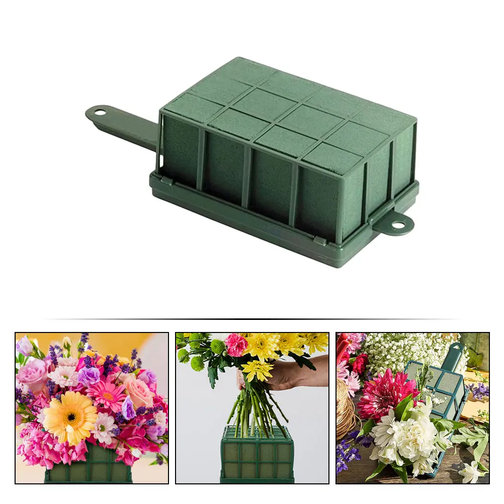 سلة قفص الزهور، تشكيلة زهور عملية بسيطة، طين سريع الامتصاص للماء، رغوة الزهور لعيد ميلاد الزفاف #4