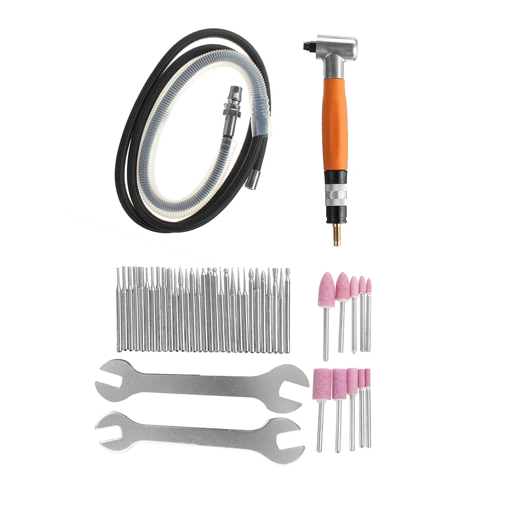 Air Die Grinder Set Pneumatic Handheld Jewelry Fast Speed Engraving Grinding Polishing Wheel Buffing Sanding Tool