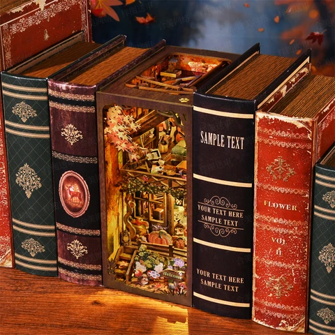 Деревянная 3D головоломка My Home - Книжный уголок с щенком — изображение товара