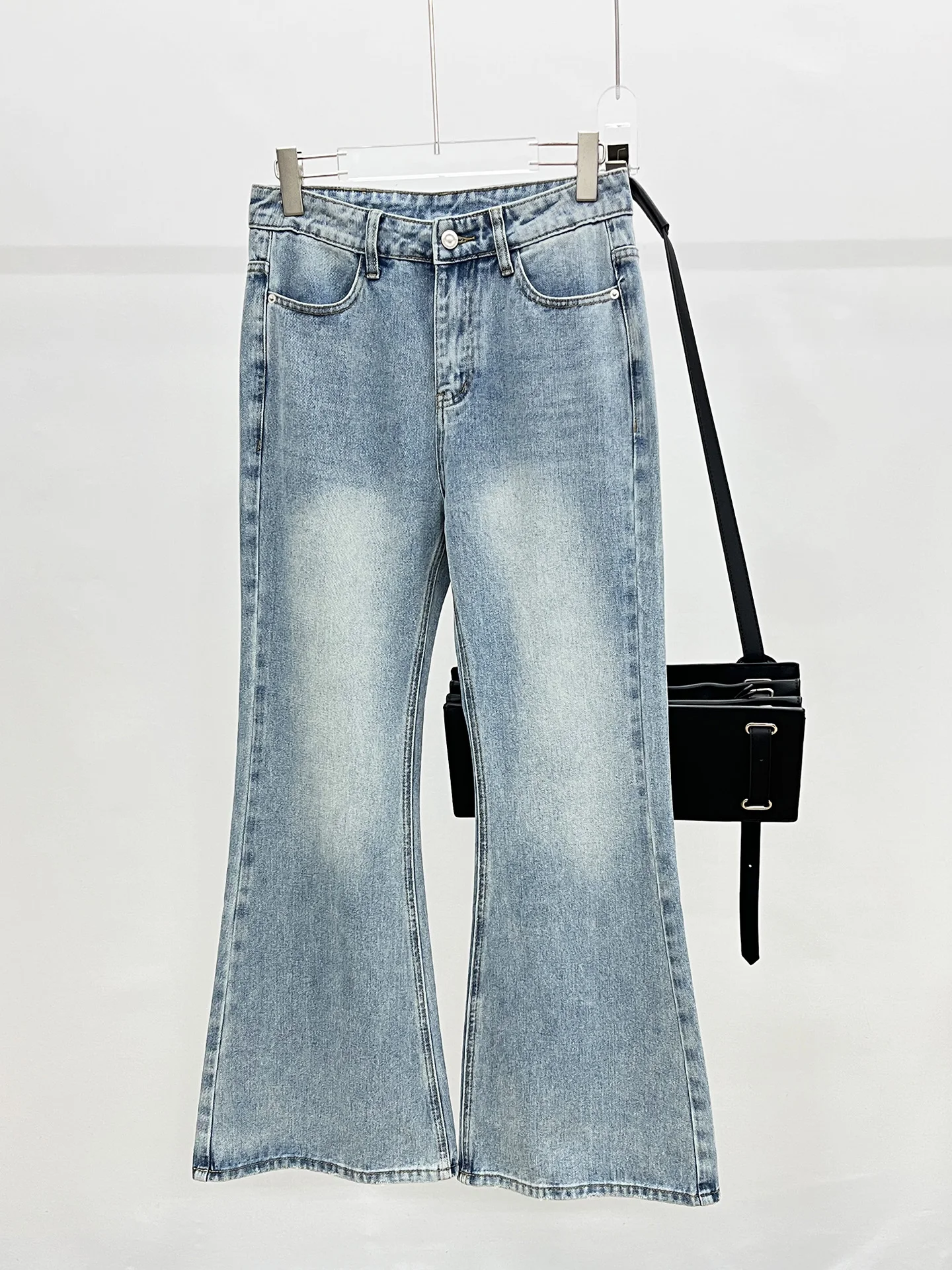 

Повседневные мужские джинсы с широкими штанинами, разноцветным дизайном, универсальные свободные джинсы прямого кроя, молодежные, модные, стильные