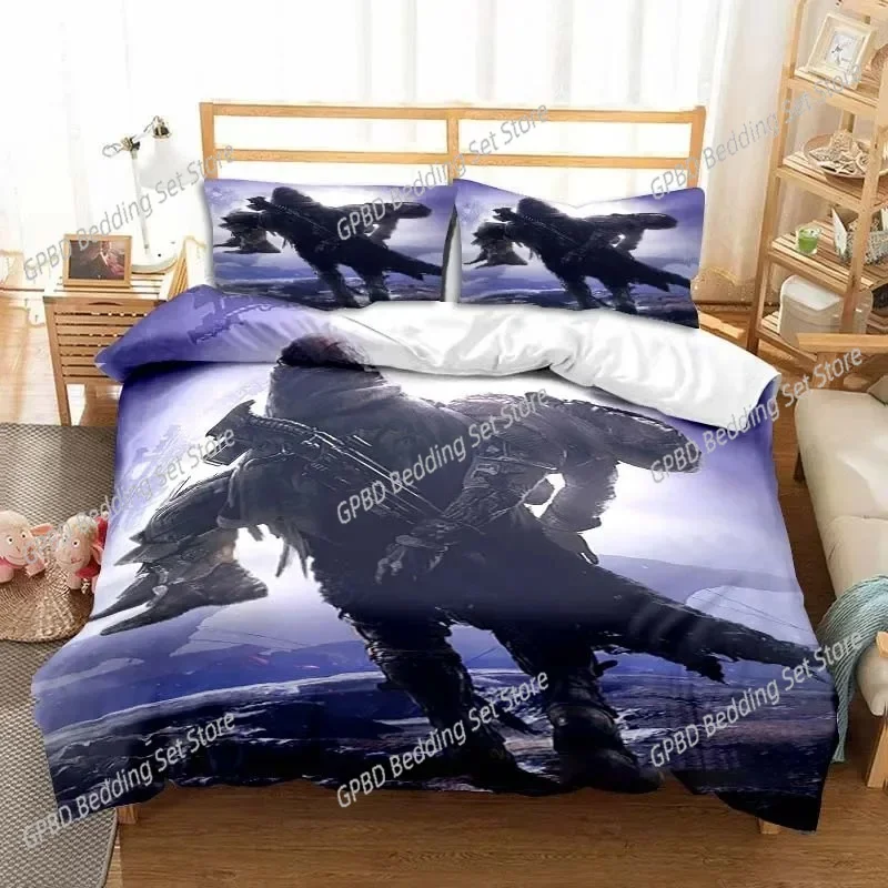 

3D Printed Game Destiny Bedding Set Single Twin Double Queen King Cal King Size Bed Linen Set