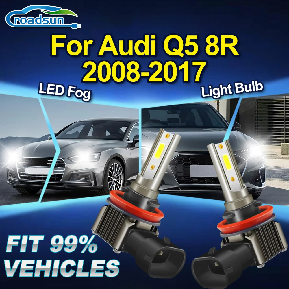 

ROADSUN 2PCS Upgrade Canbus Car LED Fog Light Bulbs Super Bright Vehicle Fog Lamp Ampoules Plug And Play For skoda fabia 5j