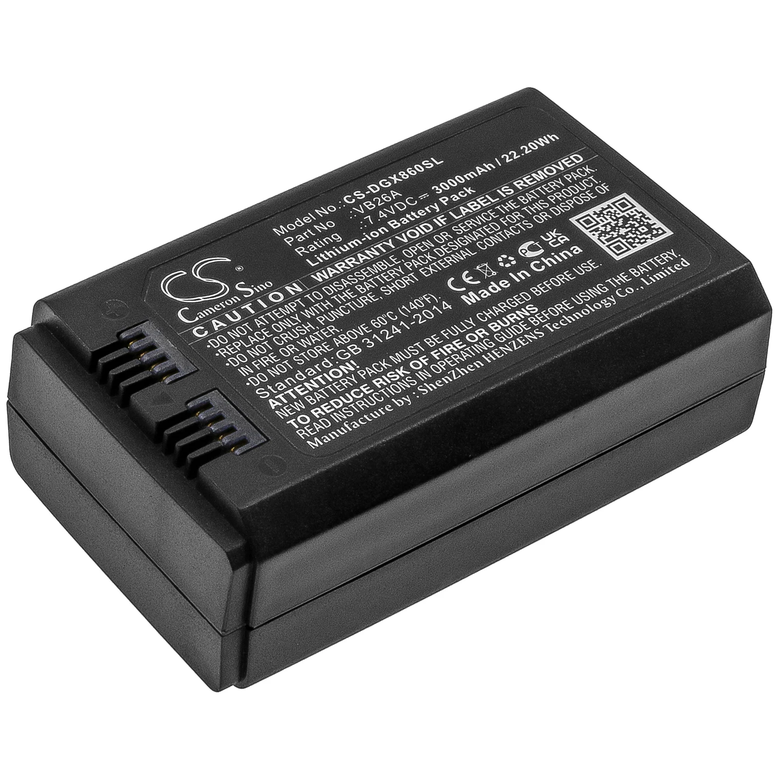 battery Cameron Sino batteries Strobe Lighting 7.4V 3000mAh for GODOX V860III VB26A VB26B CS-DGX860SL