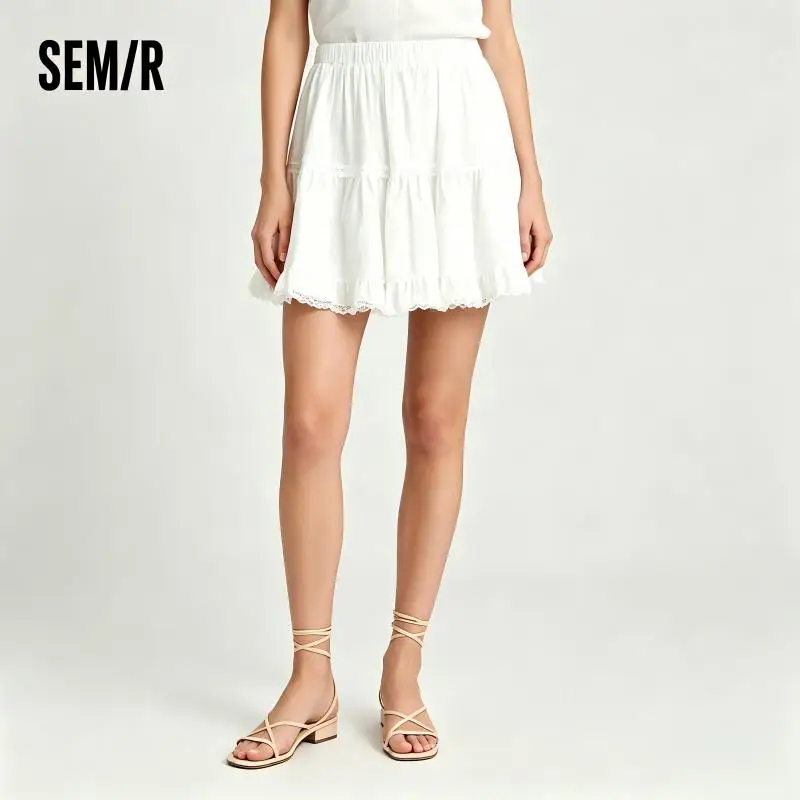 Semir Damenrock mit Jacquard-Spitzenbesatz, flauschiges A-Linien-Kleid, minimalistisch, temperamentvoll, niedliches Mini-Sommer-Top 2026