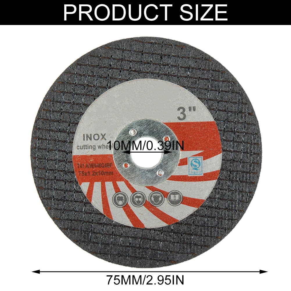 Disco da taglio da 8 pezzi 75mm per smerigliatrice angolare lama per sega circolare in metallo mola accessori di ricambio per utensili elettrici per la molatura