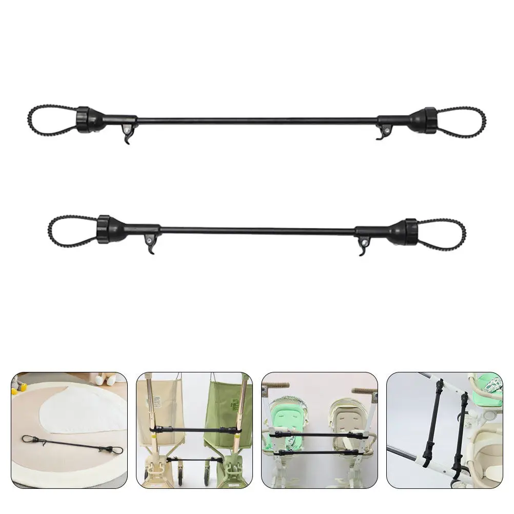 

2Pcs Twin Stroller Adapter Foldable and Lightweight Design for Easy Storage and Traveling with Twins Or Siblings