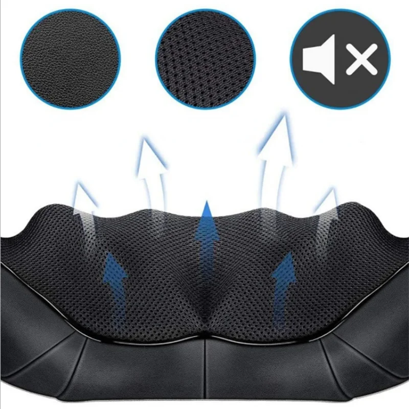 BXA-U Shape Massageador Elétrico Corporal Inteiro com Calor, Shiatsu Voltar, Ombro e Pescoço, Tecido Profundo Amassar Travesseiro